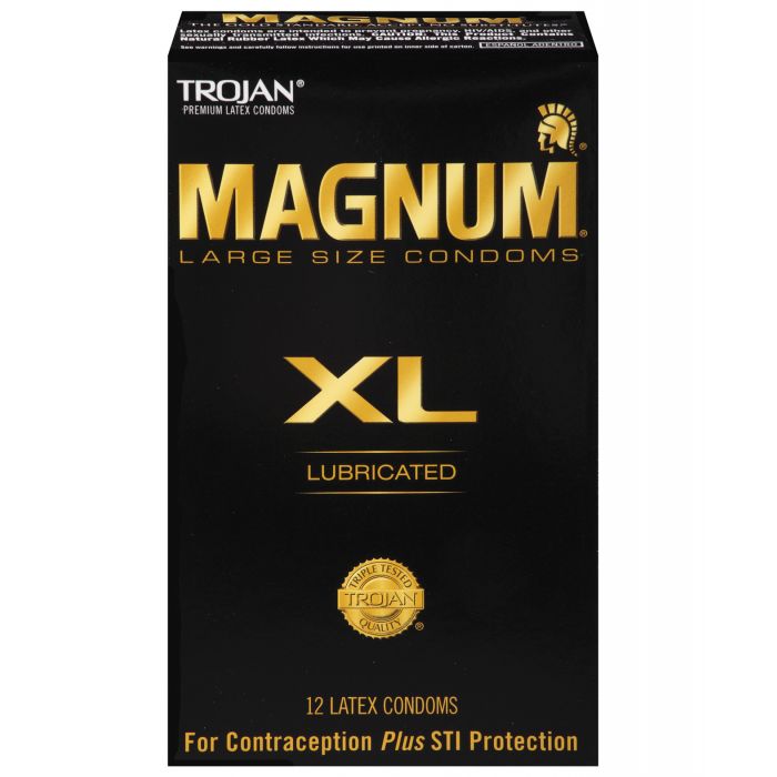 Trojan Magnum XL Lubricated Condom - Box of 12 - Essence Of Nature LLC