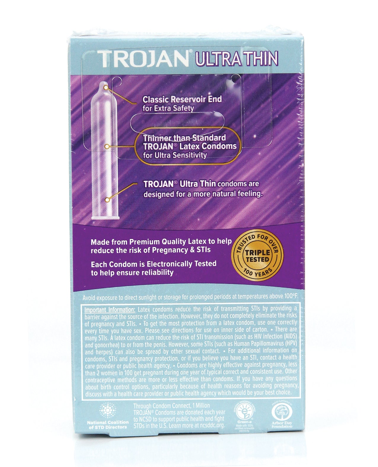 Trojan Ultra Thin Condoms - Box of 12 - Essence Of Nature LLC