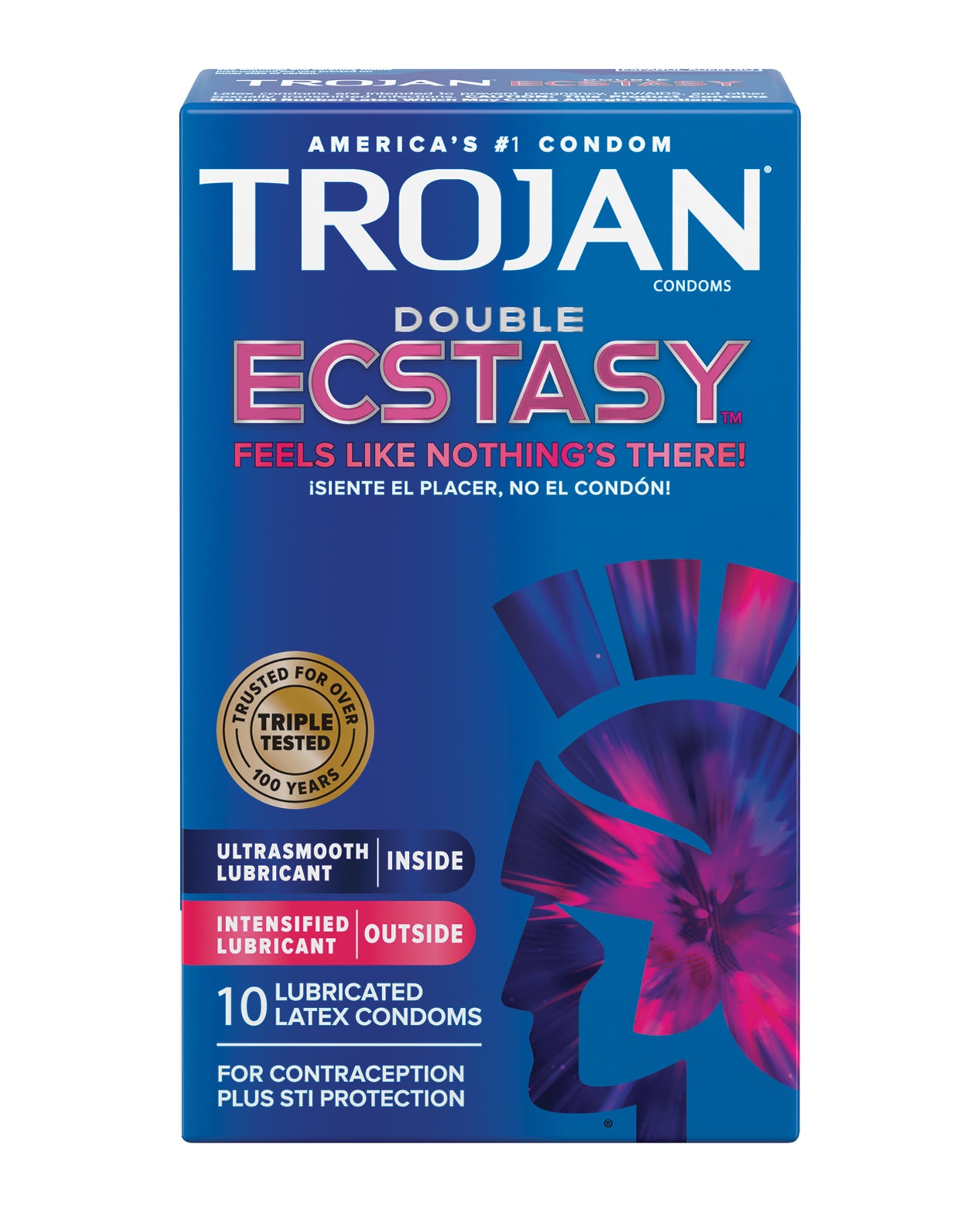 Trojan Double Ecstasy Condoms - Box of 10 - Essence Of Nature LLC