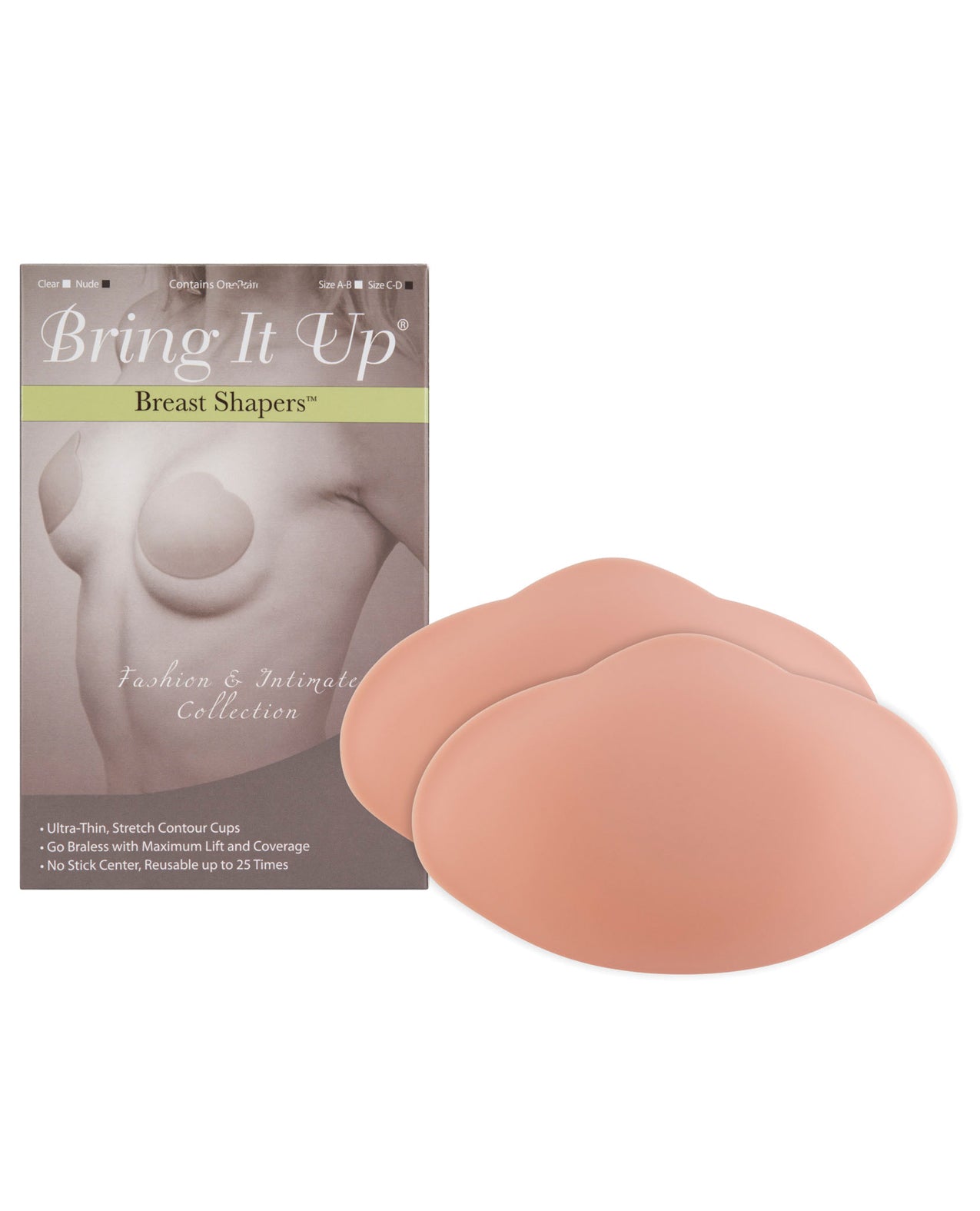 Bring it Up Breast Shapers - Nude C/D Cup 25 or More Uses - Essence Of Nature LLC