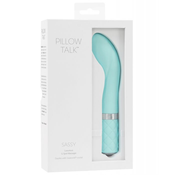 Pillow Talk Sassy G Spot Vibrator - Teal - Essence Of Nature LLC
