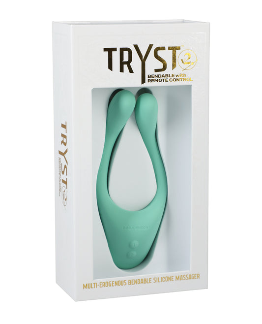 Tryst V2 Bendable Multi Zone Massager w/Remote - Mint - Essence Of Nature LLC