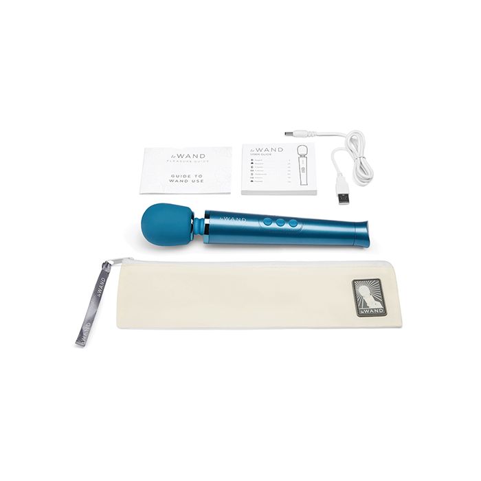 Le Wand Petite Rechargeable Massager - Blue - Essence Of Nature LLC