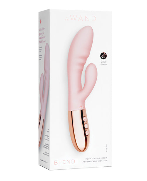 Le Wand BLEND Double Motor Rabbit Rechargeable Vibrator - Rose Gold - Essence Of Nature LLC