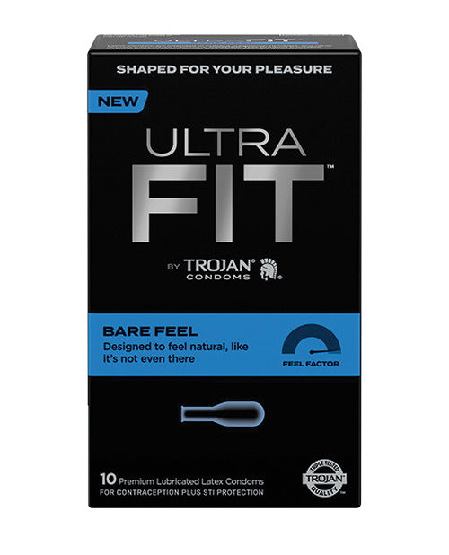 Trojan Ultrafit Bare Feel Condom - Pack of 10 - Essence Of Nature LLC