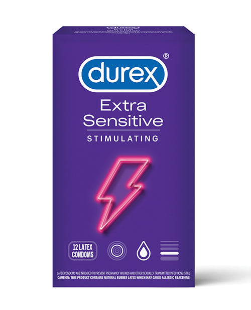 Durex Extra Sensitive Stimulating Condom - Pack of 12 - Essence Of Nature LLC