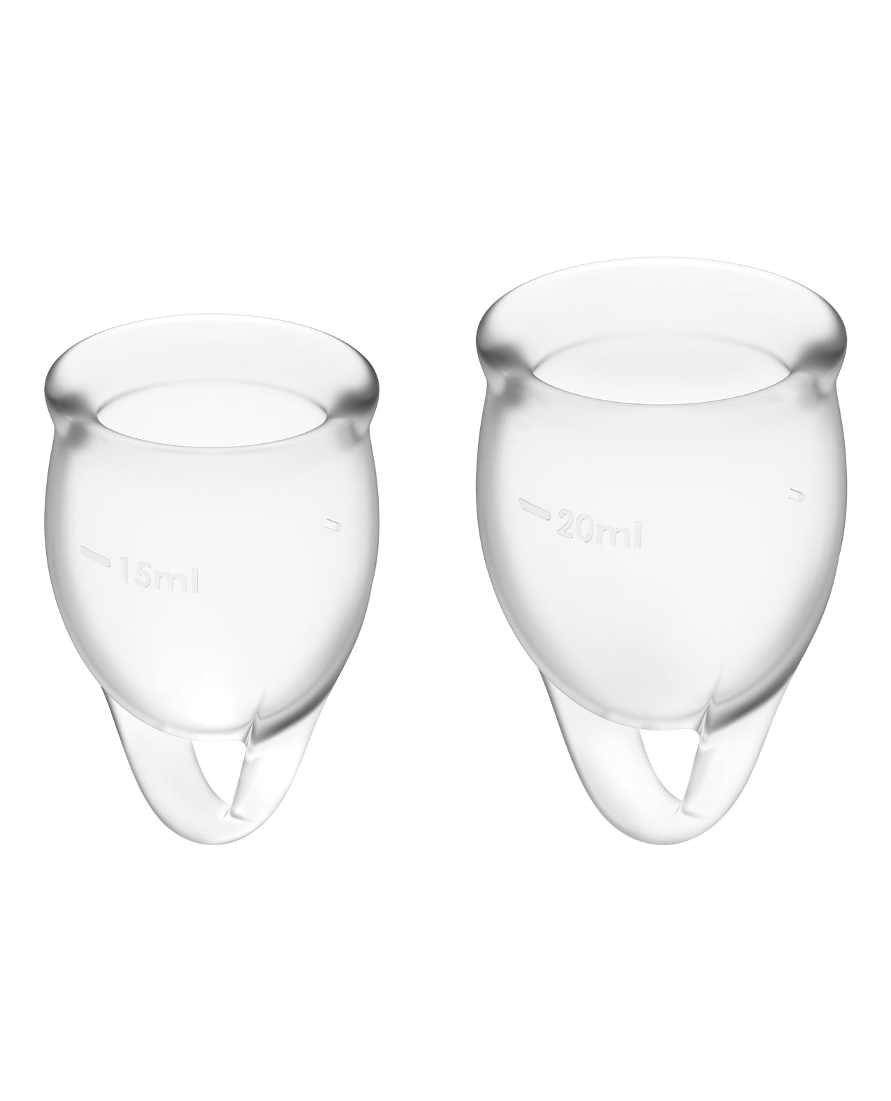 Satisfyer Feel Confident Menstrual Cup - Transparent - Essence Of Nature LLC