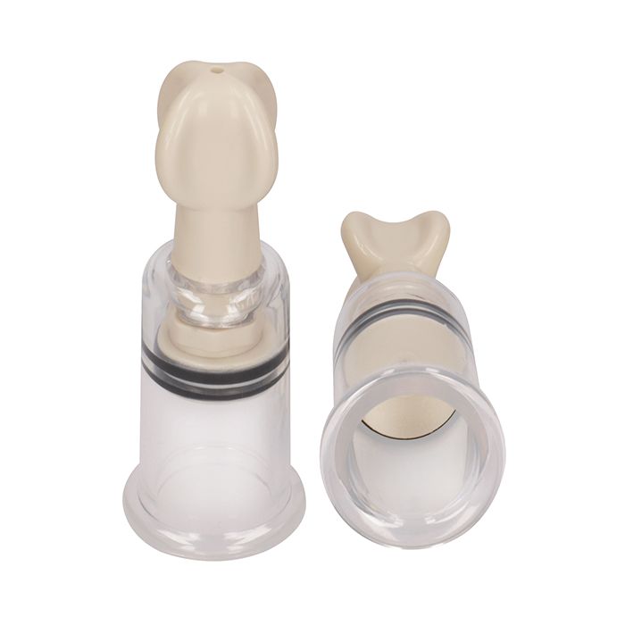 Shots Pumped Nipple Suction Set - Small Clear - Essence Of Nature LLC