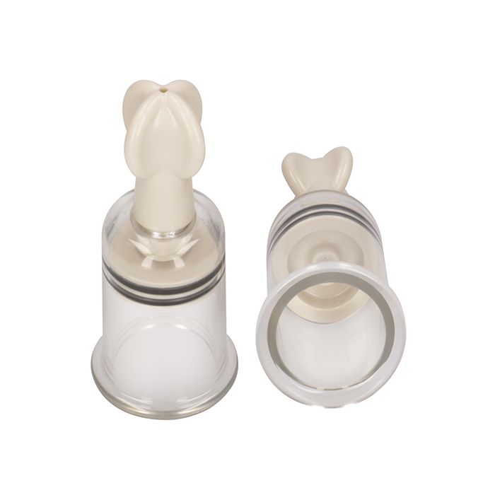 Shots Pumped Nipple Suction Set - Medium Clear - Essence Of Nature LLC